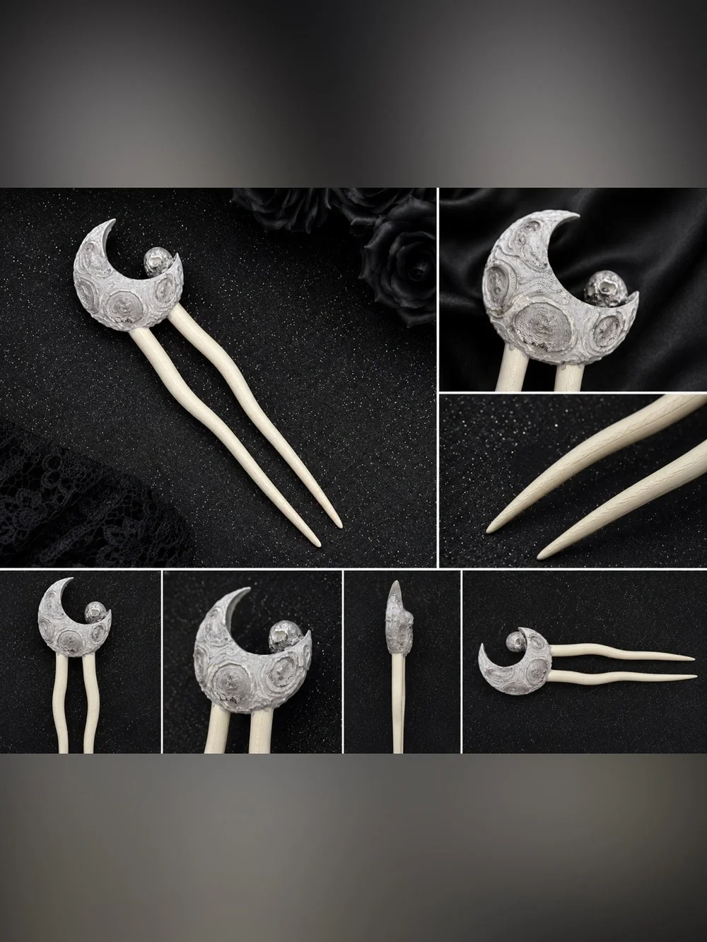 Skull Moon Hair Fork